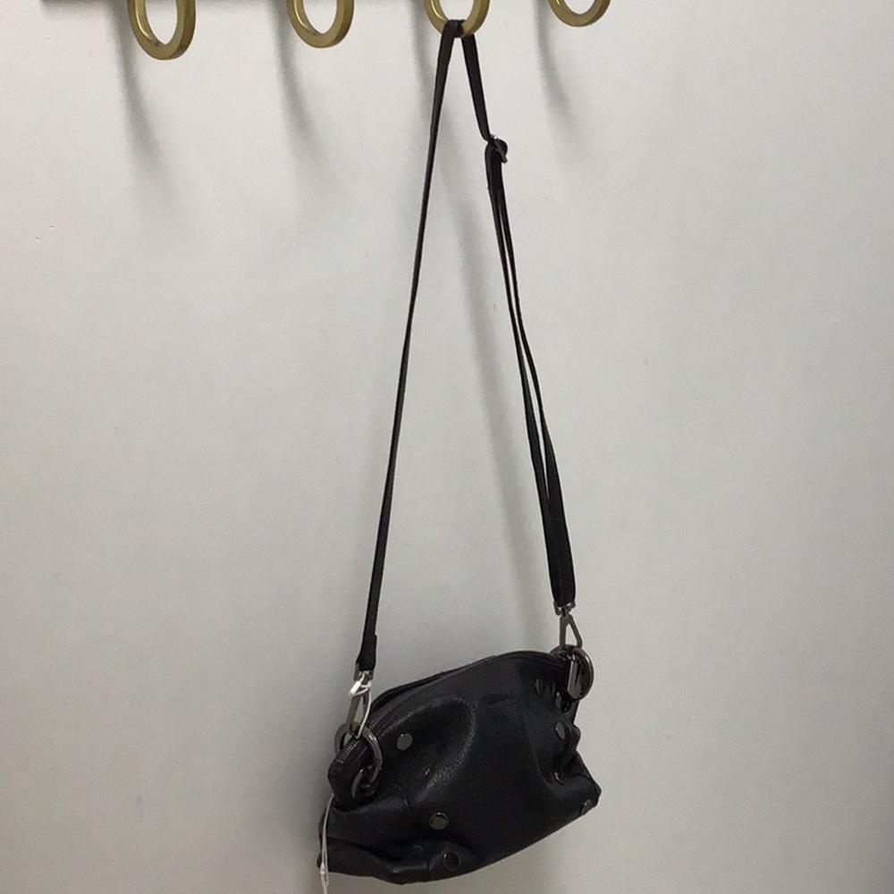 Hammitt Daniel Small Black Leather Crossbody Bag